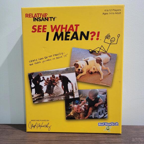 PlayMonster Relative Insanity: See What I Mean?! - Party Game with Funny Phot... - Picture 1 of 2